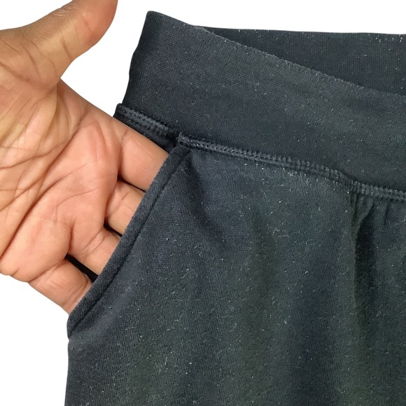 Champion Women Black Athletic Jogger Sweatpants Size L C Logo Drawstring - Picture 7 of 16